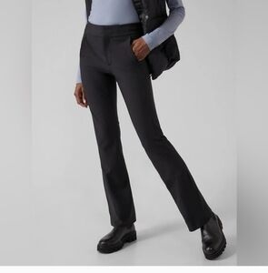 Athleta Stellar Flare Zippered Leg Trousers Pants Stretch Work Pants